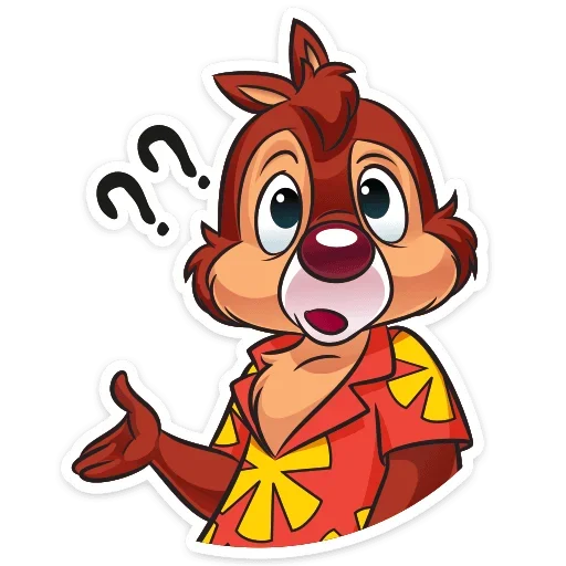 ❓ Стикер «Чип и Дейл спешат на помощь&;» для Telegram