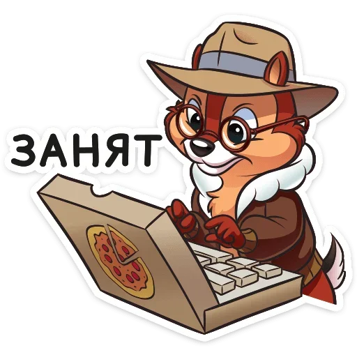 🤓 Стикер «Чип и Дейл спешат на помощь&;» для Telegram