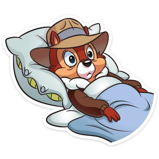 😴 Стикер «Чип и Дейл спешат на помощь&;» для Telegram
