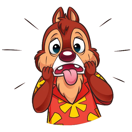 😱 Стикер «Чип и Дейл» для Telegram