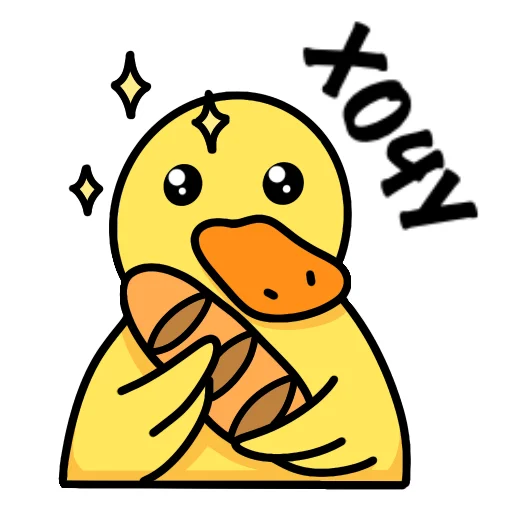 😍 Стикер «Утка Чиппи» для Telegram