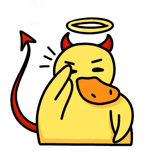 👺 Стикер «Утка Чиппи» для Telegram