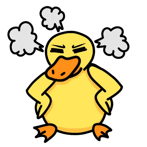 😤 Стикер «Утка Чиппи» для Telegram