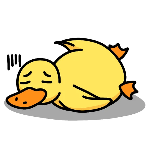 😔 Стикер «Утка Чиппи» для Telegram
