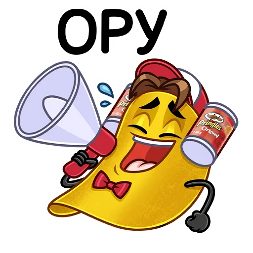 🔊 Стикер «Мистер Чипс» для Telegram