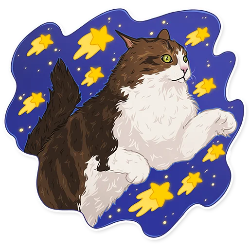🤩 Стикер «МоиКоты» для Telegram