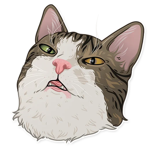 🥴 Стикер «МоиКоты» для Telegram