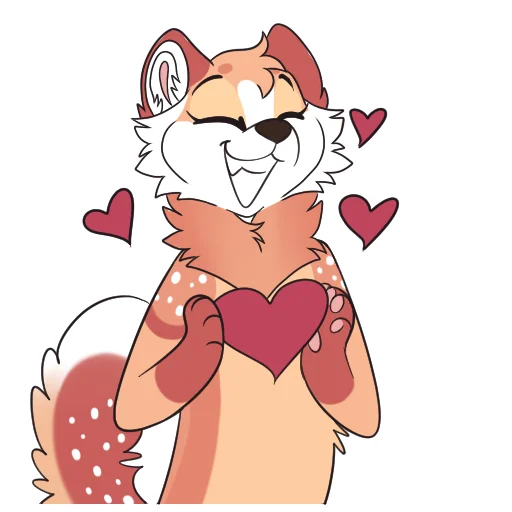 ❤️ Стикер «Chise Marten» для Telegram