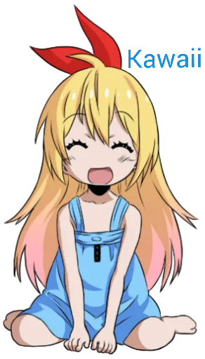 😚 Стикер «Chitoge (Nisekoi)» для Telegram