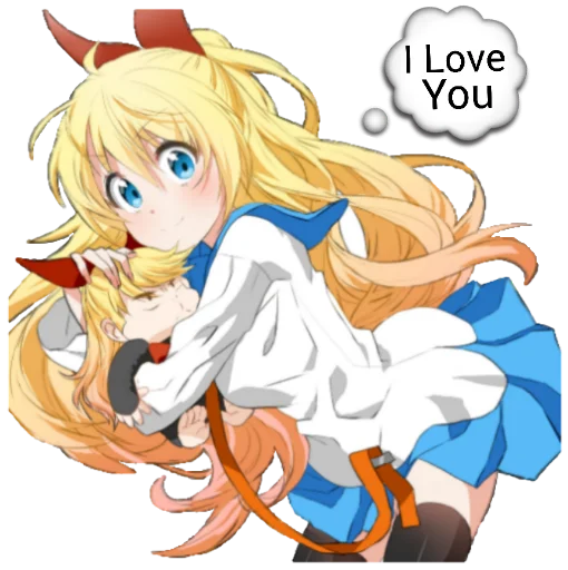 ❤ Стикер «Chitoge (Nisekoi)» для Telegram