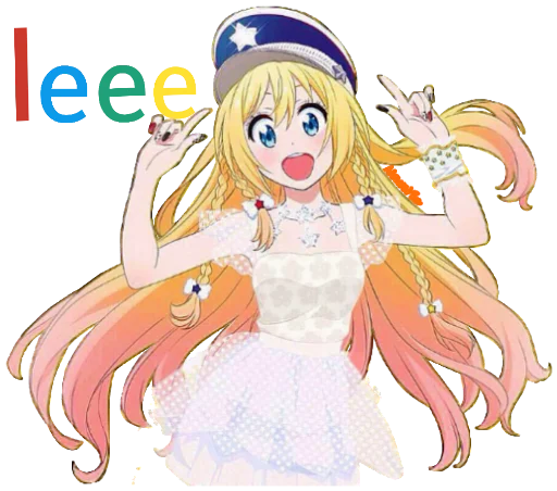 🎉 Стикер «Chitoge (Nisekoi)» для Telegram