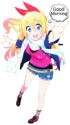 🛏 Стикер «Chitoge (Nisekoi)» для Telegram