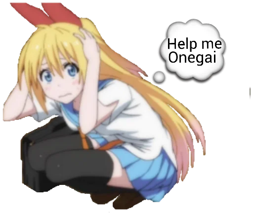 😰 Стикер «Chitoge (Nisekoi)» для Telegram