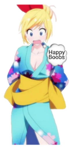 💛 Стикер «Chitoge (Nisekoi)» для Telegram