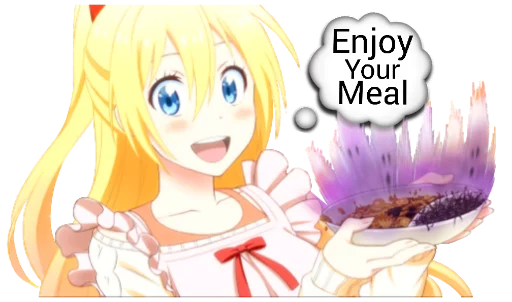 🍔 Стикер «Chitoge (Nisekoi)» для Telegram