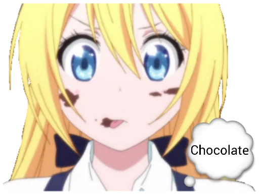 🍫 Стикер «Chitoge (Nisekoi)» для Telegram