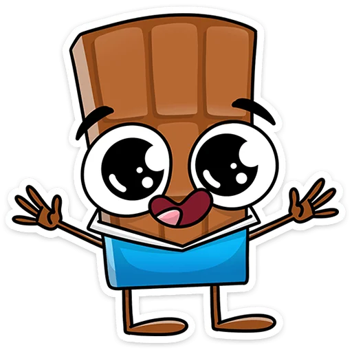 Стикер 41 Чоко тает