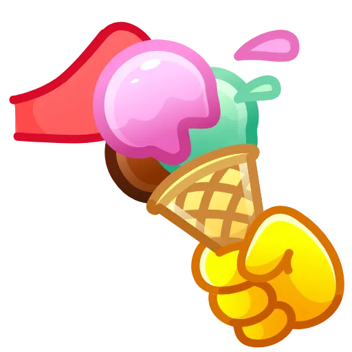 🍦 Эмодзи «Смайлики Шоколадная жизнь» для Telegram