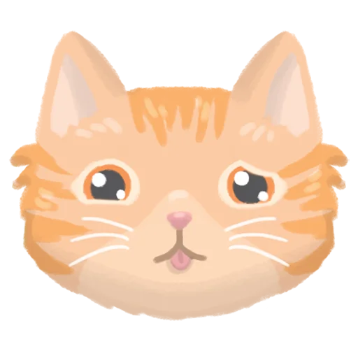 😟 Стикер «Chonky Orenji Mood» для Telegram