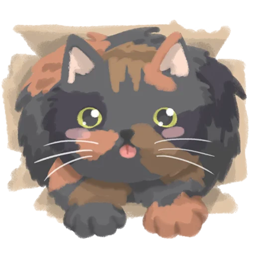 😛 Стикер «Chonky Orenji Mood» для Telegram
