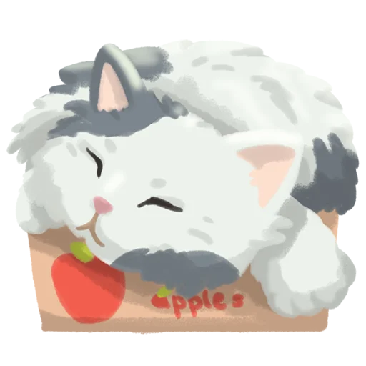 😴 Стикер «Chonky Orenji Mood» для Telegram