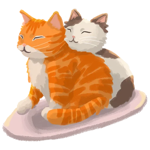 🥰 Стикер «Chonky Orenji Mood» для Telegram