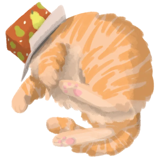 😞 Стикер «Chonky Orenji Mood» для Telegram