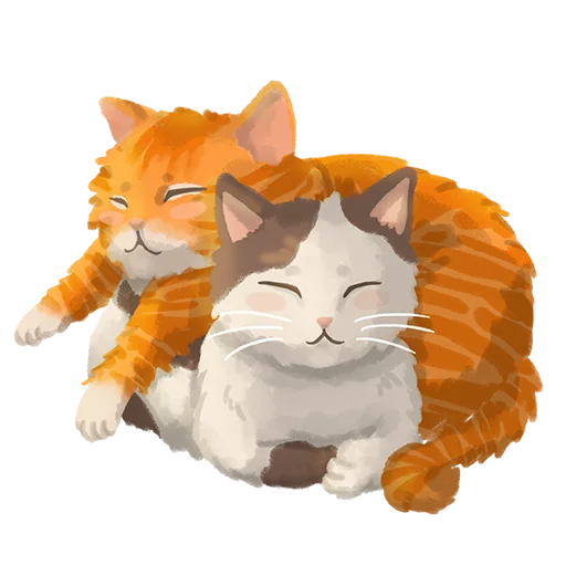 🥰 Стикер «Chonky Orenji Mood» для Telegram