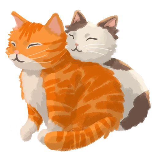 😊 Стикер «Chonky Orenji Mood» для Telegram