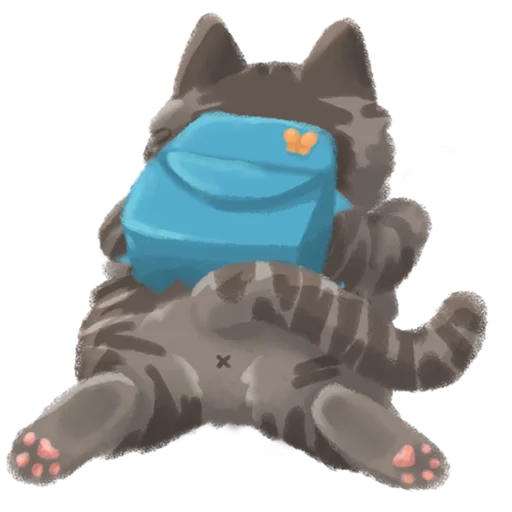 👩‍🎓 Стикер «Chonky Orenji Mood» для Telegram