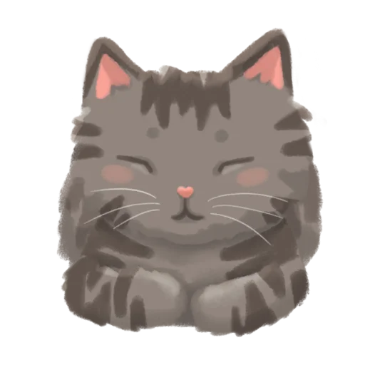 😊 Стикер «Chonky Orenji Mood» для Telegram