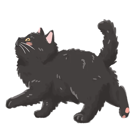 🖤 Стикер «Chonky Orenji Mood» для Telegram