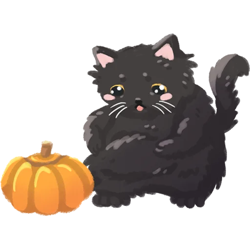 🎃 Стикер «Chonky Orenji Mood» для Telegram
