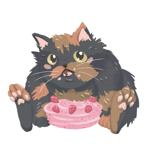 🎂 Стикер «Chonky Orenji Mood» для Telegram