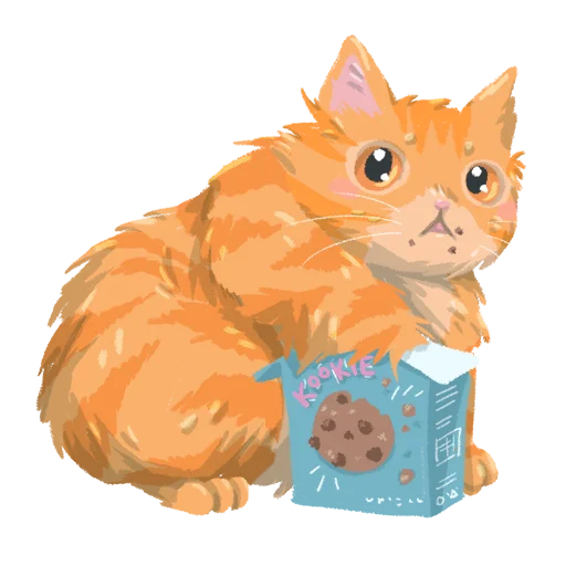 🍪 Стикер «Chonky Orenji Mood» для Telegram