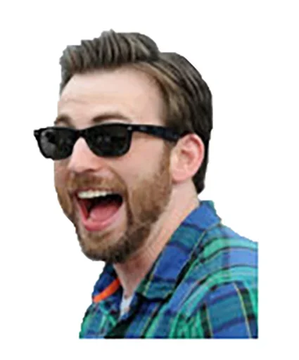 🤨 Стикер «Chris Evans Emotions» для Telegram