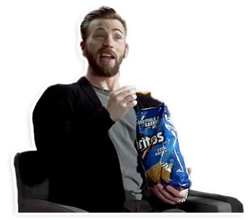 🤪 Стикер «Chris Evans Emotions» для Telegram
