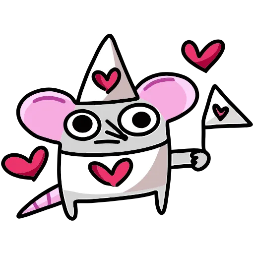 ❤️ Эмодзи «Крис, Кристина и Крысюк» для Telegram