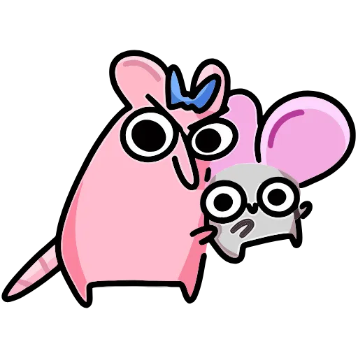 😈 Эмодзи «Крис, Кристина и Крысюк» для Telegram