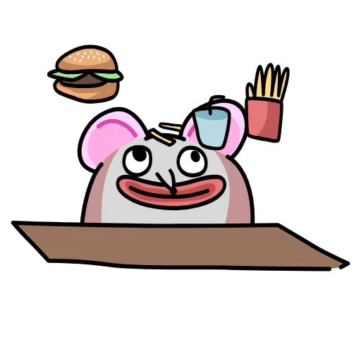 😋 Эмодзи «Крысюк, к доске&;» для Telegram