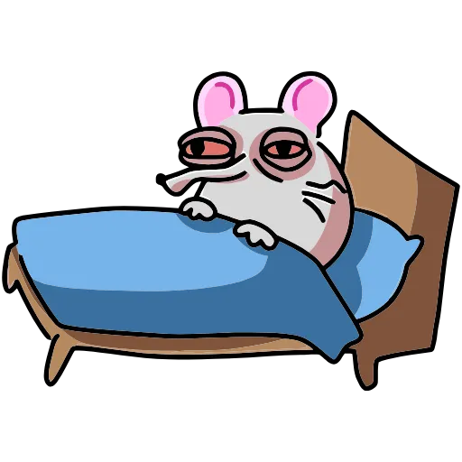 😵‍💫 Эмодзи «Крысюк, к доске&;» для Telegram