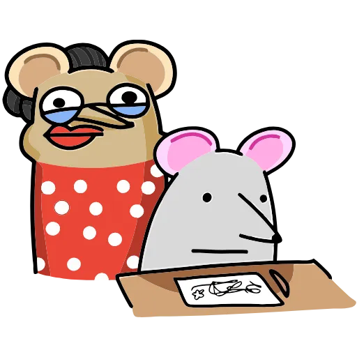 🎨 Эмодзи «Крысюк, к доске&;» для Telegram