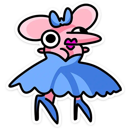 👗 Стикер «Крис, Кристина и Крысюк» для Telegram