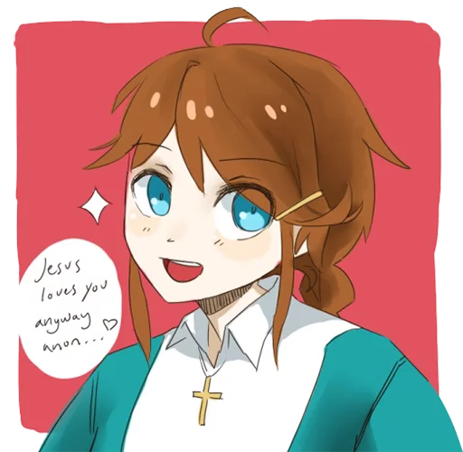 😇 Стикер «Christ-chan» для Telegram