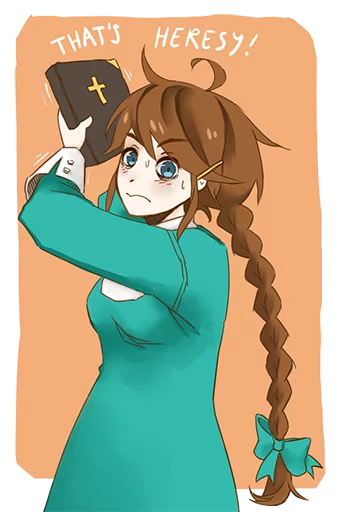 😠 Стикер «Christ-chan» для Telegram