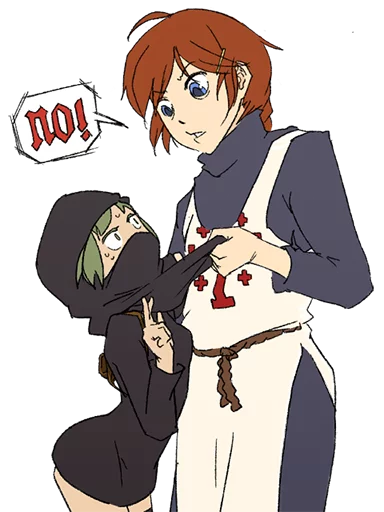 😠 Стикер «Christ-chan» для Telegram
