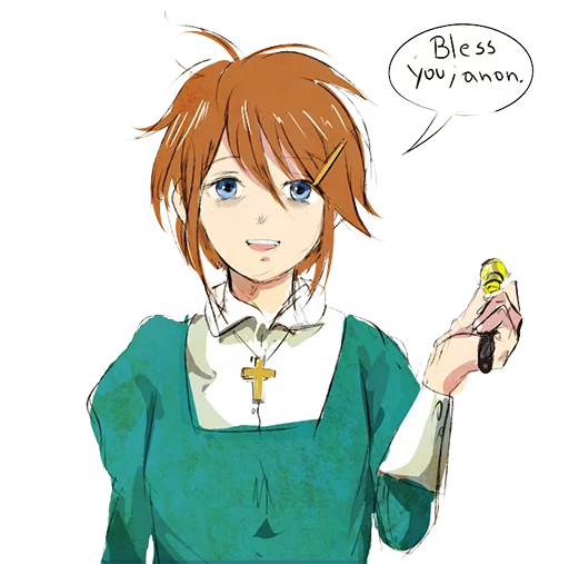 🙌 Стикер «Christ-chan» для Telegram