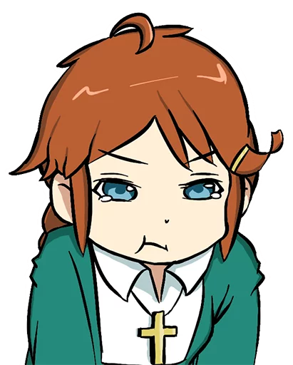 😖 Стикер «Christ-chan» для Telegram