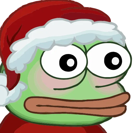 🎅 Эмодзи «Christmas Pepe Новогодний Пепе» для Telegram