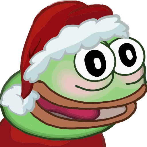 Стикерпак Christmas Pepe Новогодний Пепе для Telegram